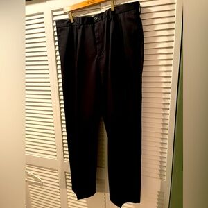 DockERS Relaxed Fit Black Dress Pants 38x32 Flat Front NWOT didn’t Fit